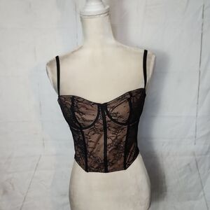 Tezenis Elegant Black Lace Bustier
